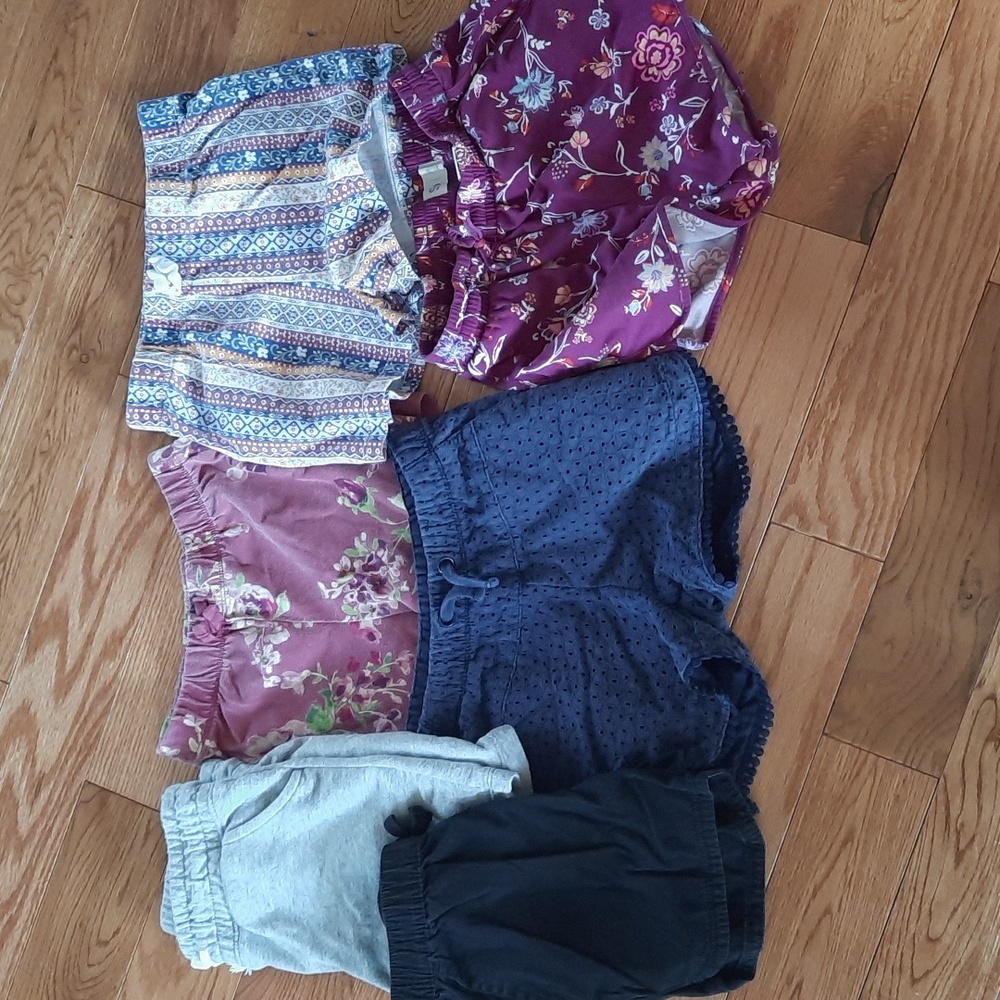 Lot of 6 girls size 8 shorts